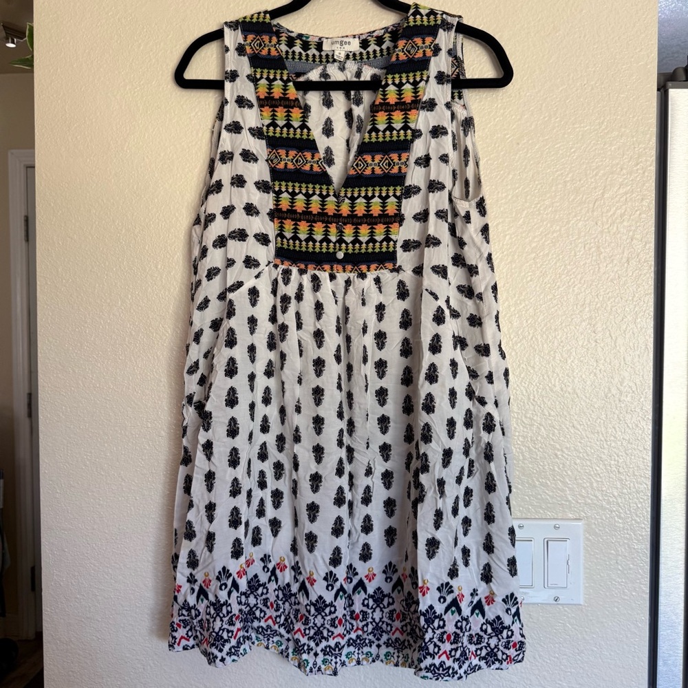 Umgee Sleeveless Aztec Dress/Tunic